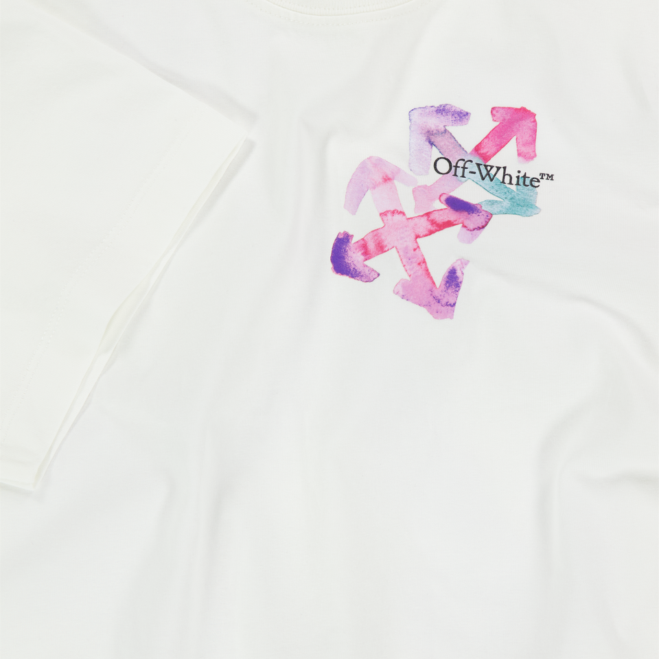 Off-White Kinder Meisjes T-Shirt In Wit