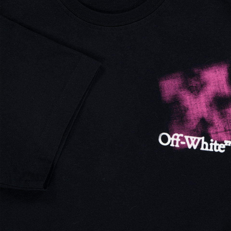 Off-White Kinder Meisjes T-Shirt In Zwart