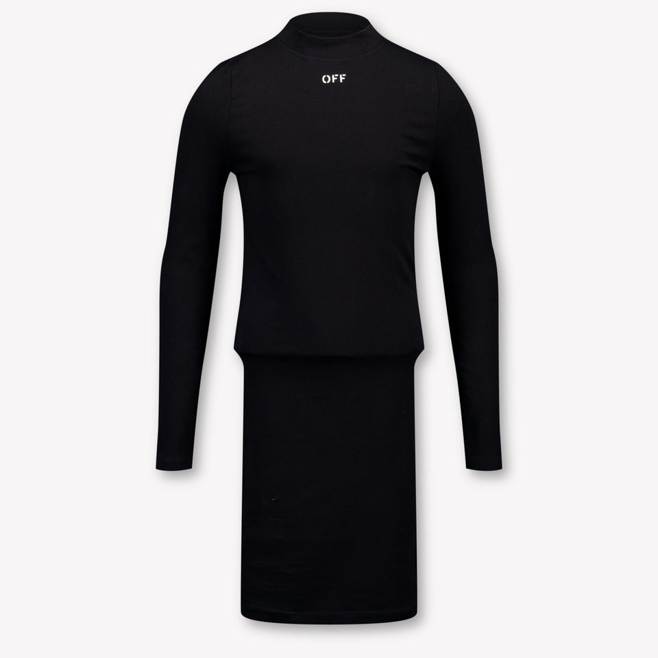 Off-White Kids Girls Dress Black