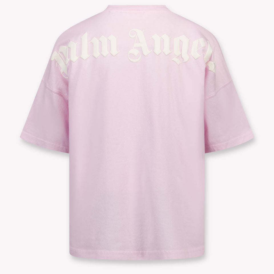 Palm Angels Kids Girls  T-Shirt Light Pink