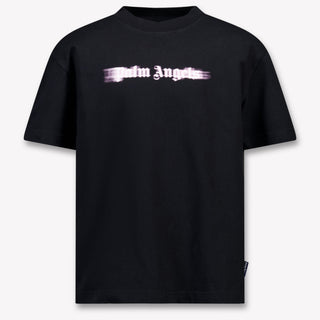 Palm Angels Kids Girls  T-Shirt Black