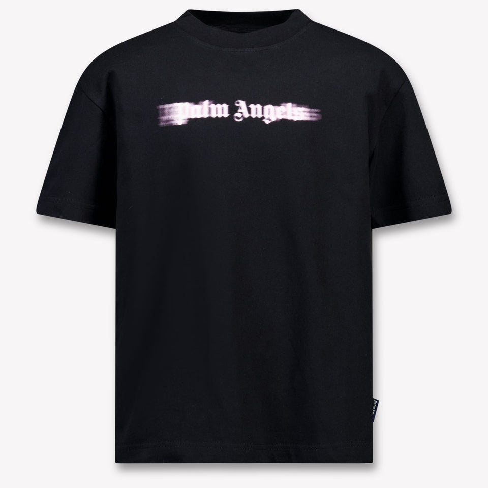 Palm Angels Kids Girls  T-Shirt Black