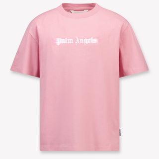 Palm Angels Kids Girls  T-Shirt Old Pink