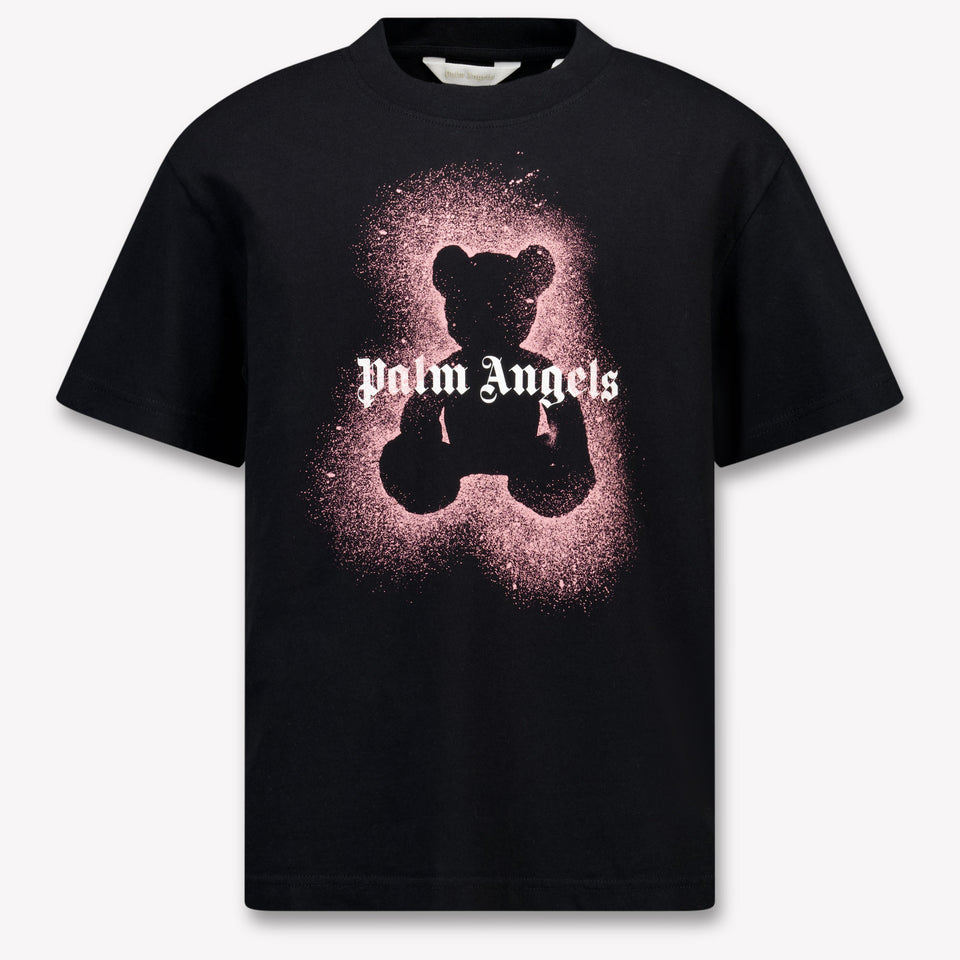 Palm Angels Kids Girls  T-Shirt Black