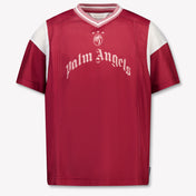 Palm Angels Kids Girls  T-Shirt Bordeaux