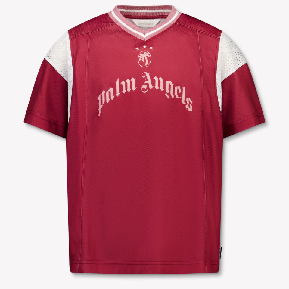 Palm Angels Kids Girls  T-Shirt Bordeaux