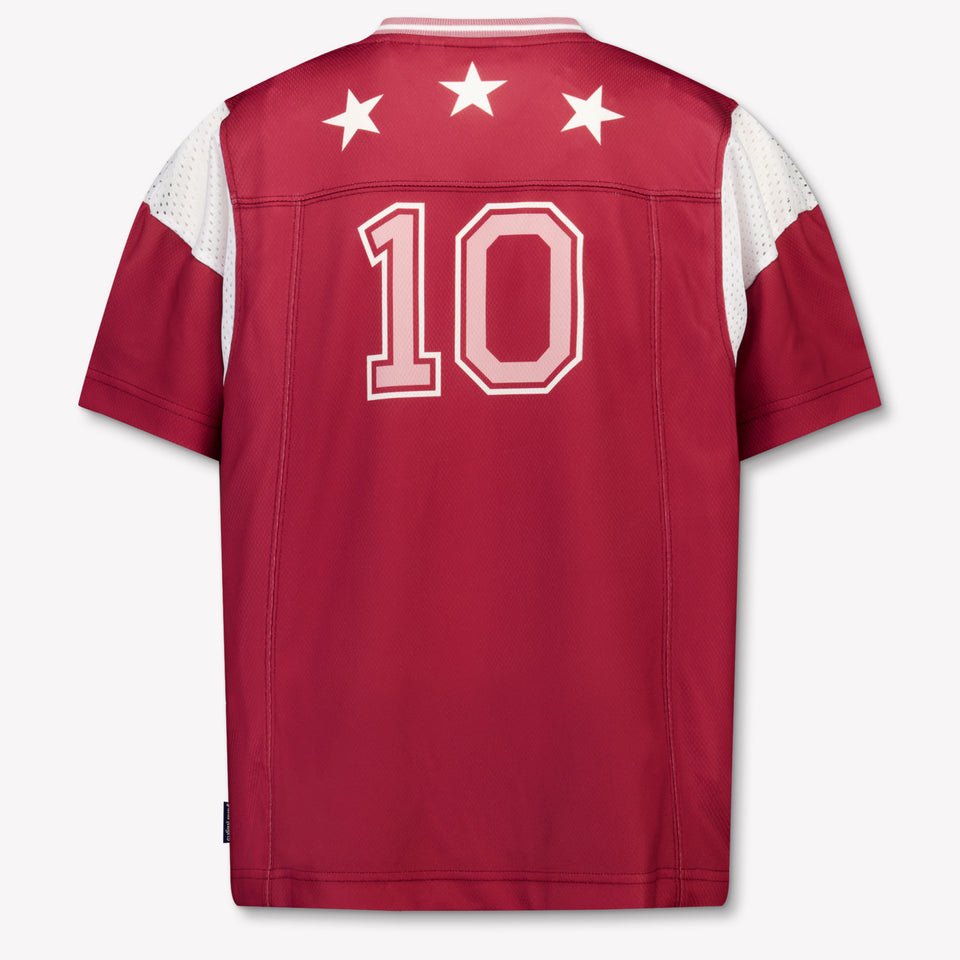 Palm Angels Kids Girls  T-Shirt Bordeaux