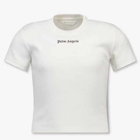 Palm Angels Kids Girls  T-Shirt Offwhite