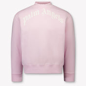 Palm Angels Kids Girls Sweater Light Pink