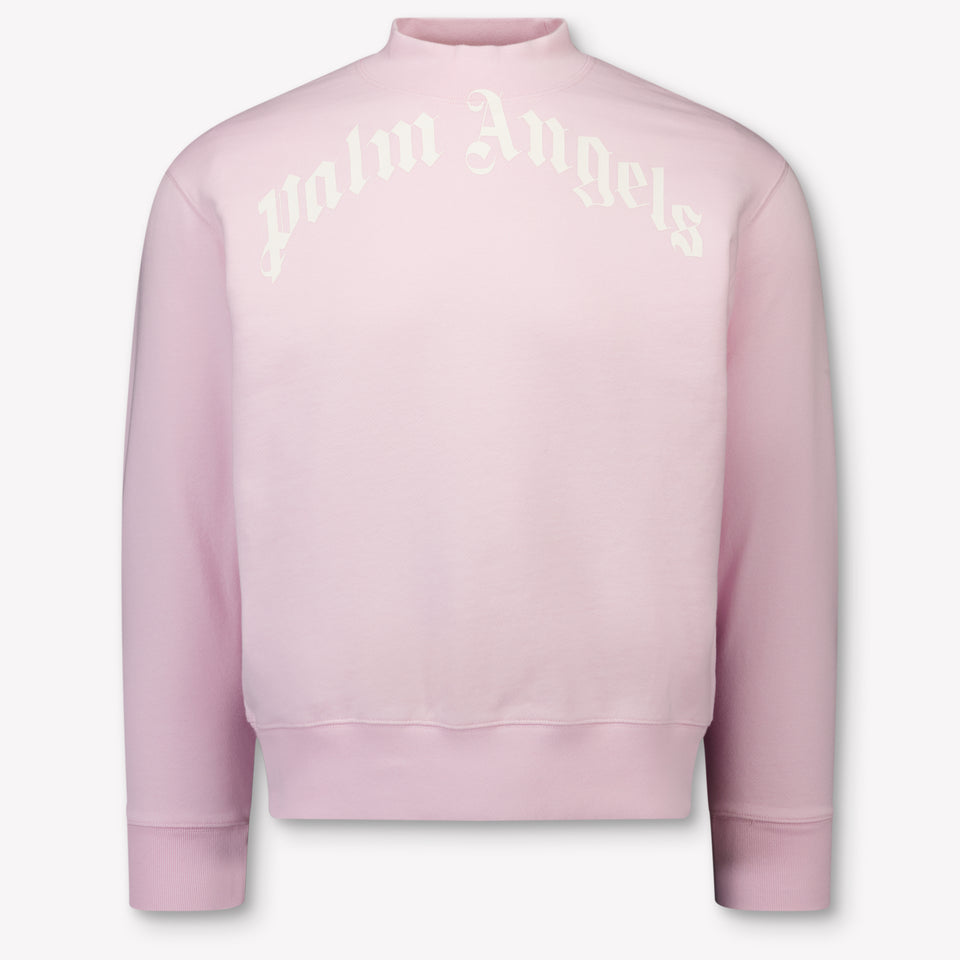 Palm Angels Kids Girls Sweater Light Pink