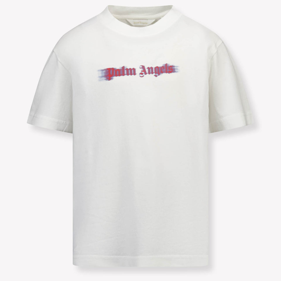 Palm Angels Kids Boys  T-Shirt Offwhite