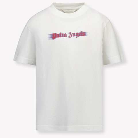 Palm Angels Kids Boys  T-Shirt Offwhite