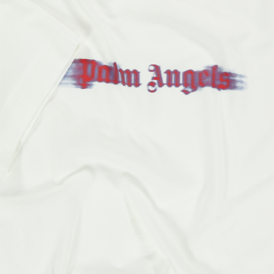 Palm Angels Kids Boys  T-Shirt Offwhite