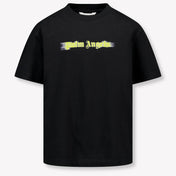 Palm Angels Kinder Jongens T-Shirt In Zwart
