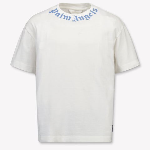 Palm Angels Kids Boys  T-Shirt Offwhite