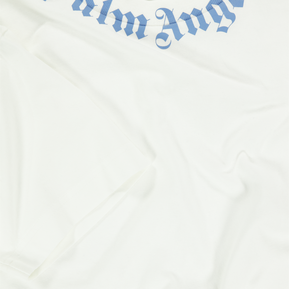 Palm Angels Kids Boys  T-Shirt Offwhite