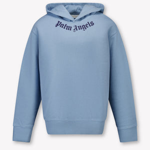 Palm Angels Kids Boys Sweater  Light Blue