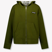 Palm Angels Kids Boys Vest  Army