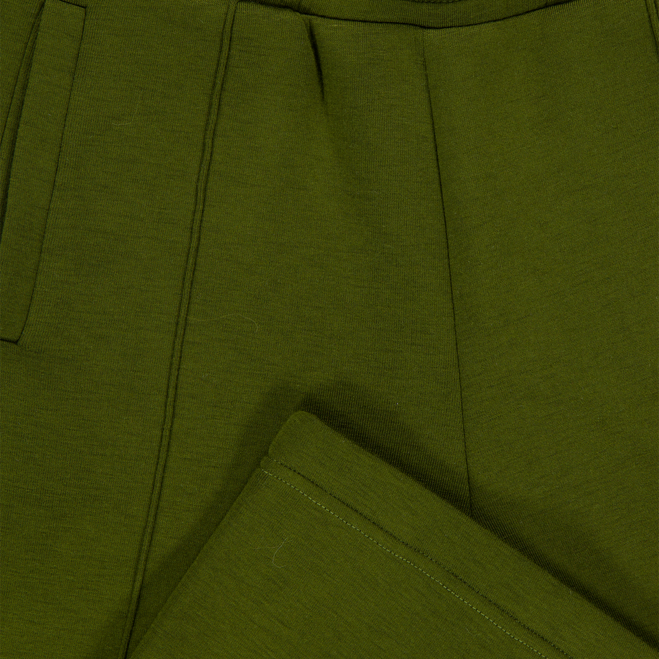 Palm Angels Kids Boys  Pants Army