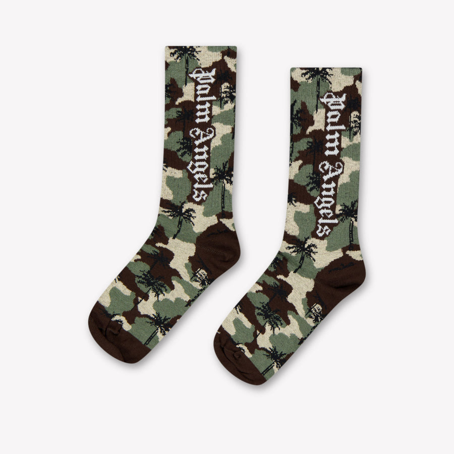 Palm Angels Kinder Jongens Sokken In Army