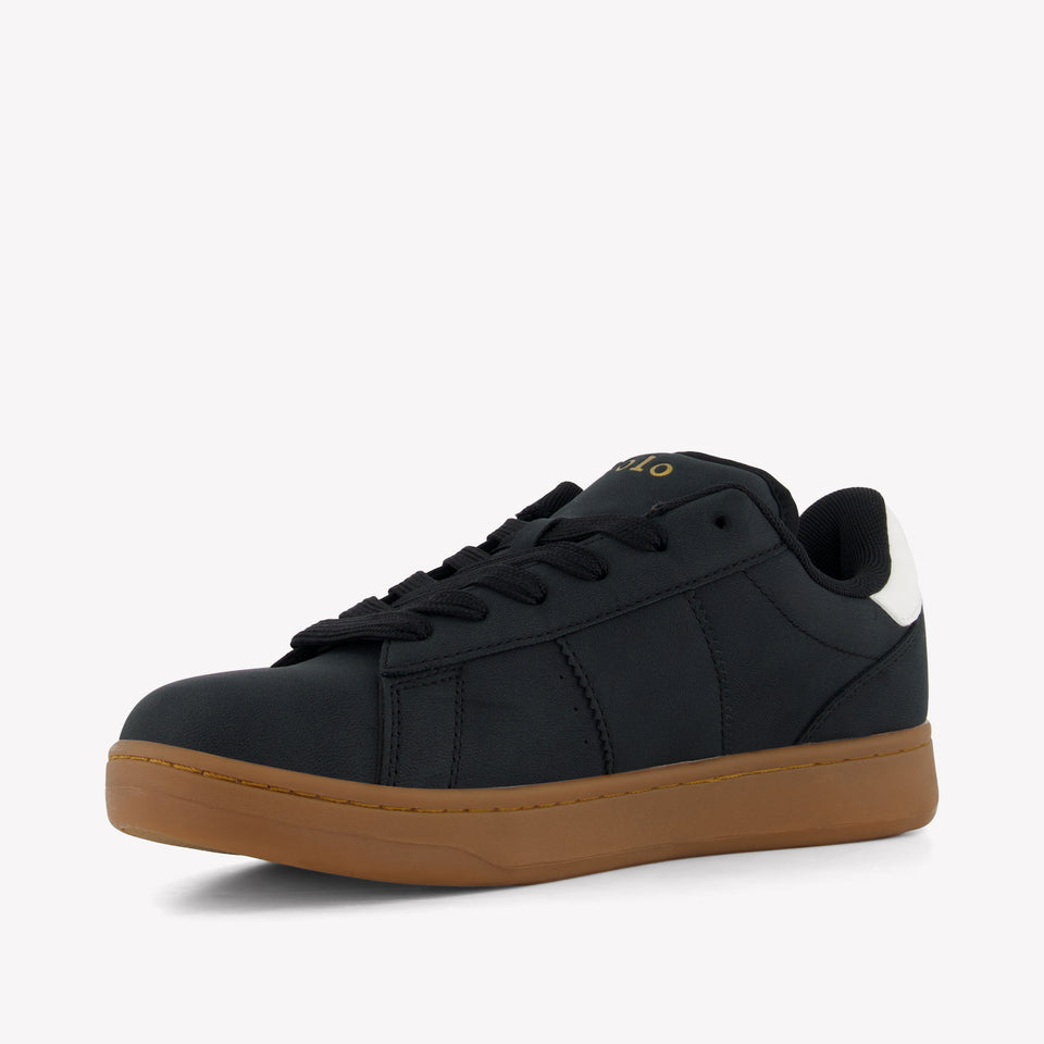 Ralph Lauren Knollan Jongens Sneakers In Zwart