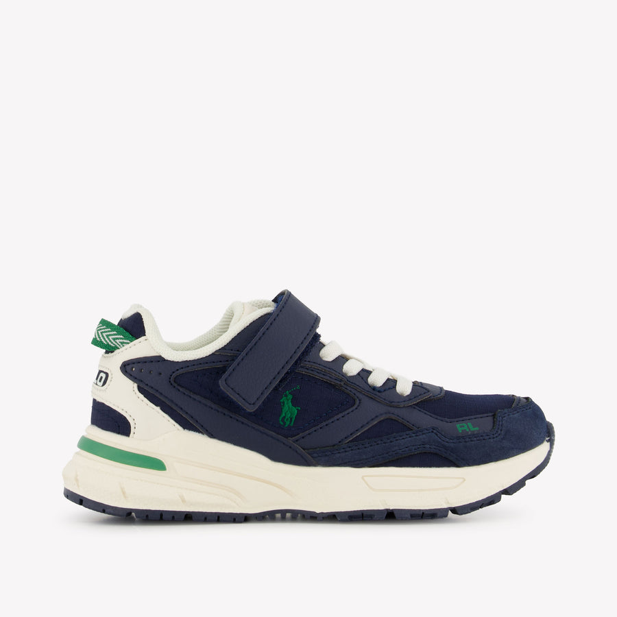 Ralph Lauren Trackster 275 Boys Sneakers in Navy