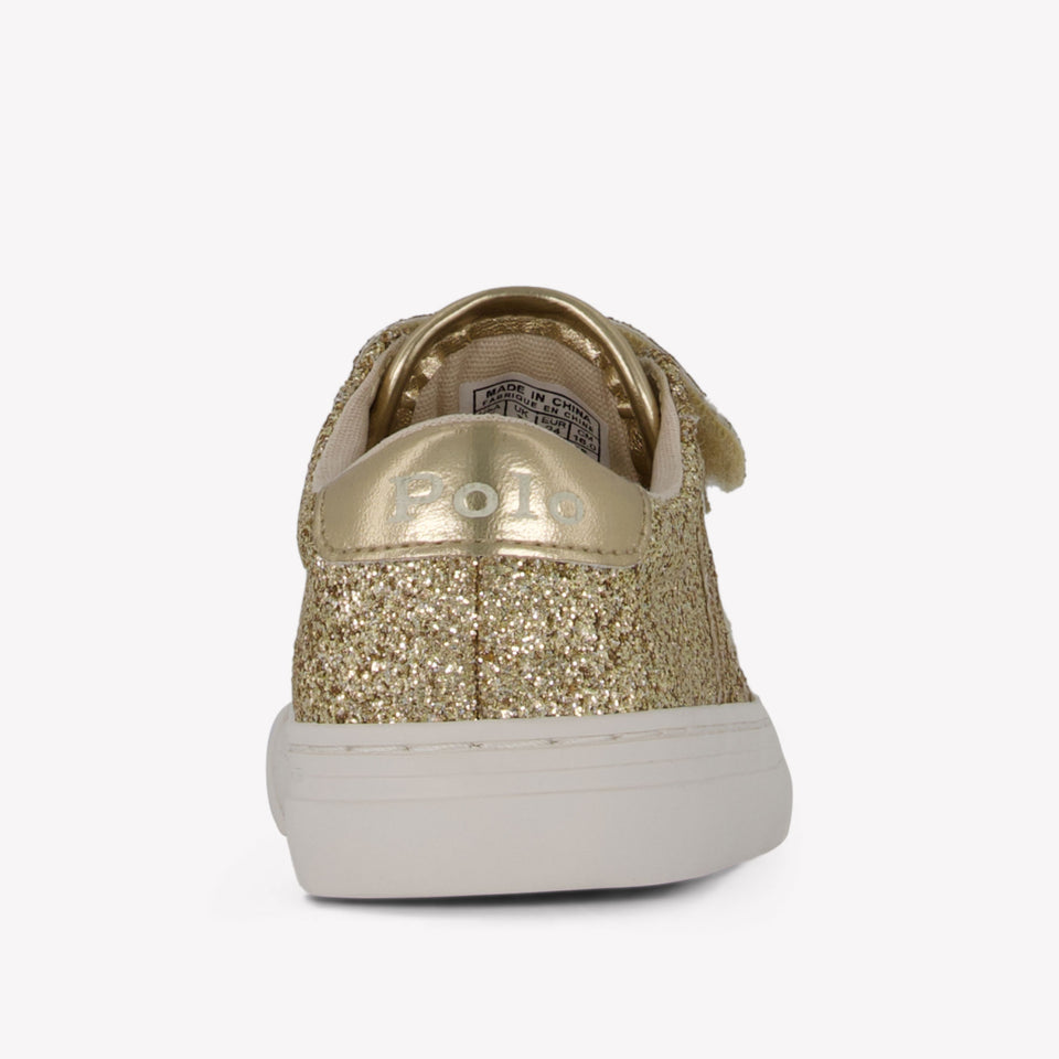 Ralph Lauren Ryley Girls Sneakers Gold