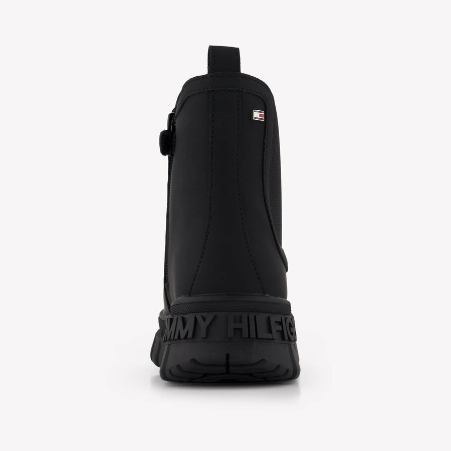 Tommy Hilfiger Unisex Boots  Black