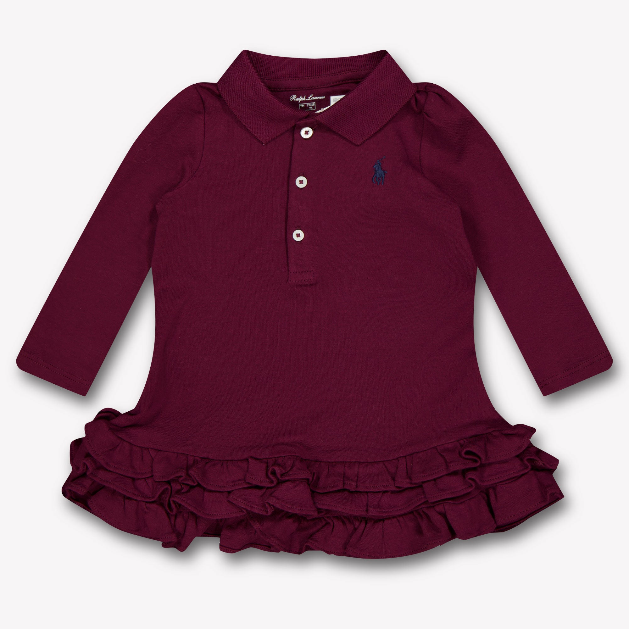 Ralph Lauren Baby Girls Dress  Bordeaux