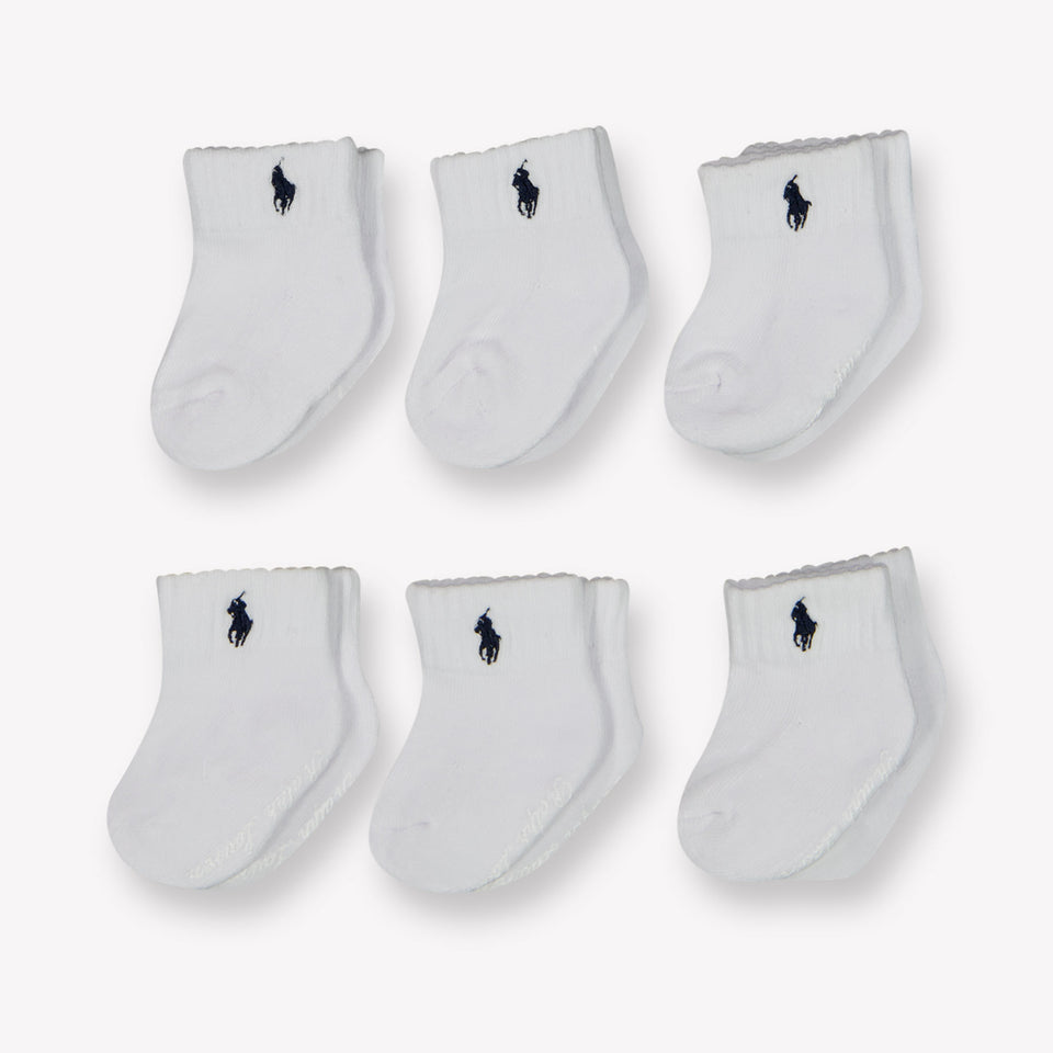 Ralph Lauren Baby Unisex Socks  White