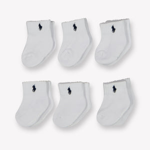 Ralph Lauren Baby Jongens Sokjes In Wit