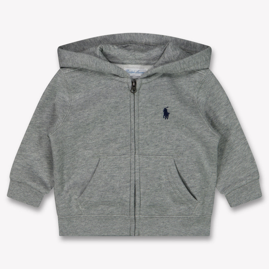 Ralph Lauren Baby Boys Cardigan in Light Grey
