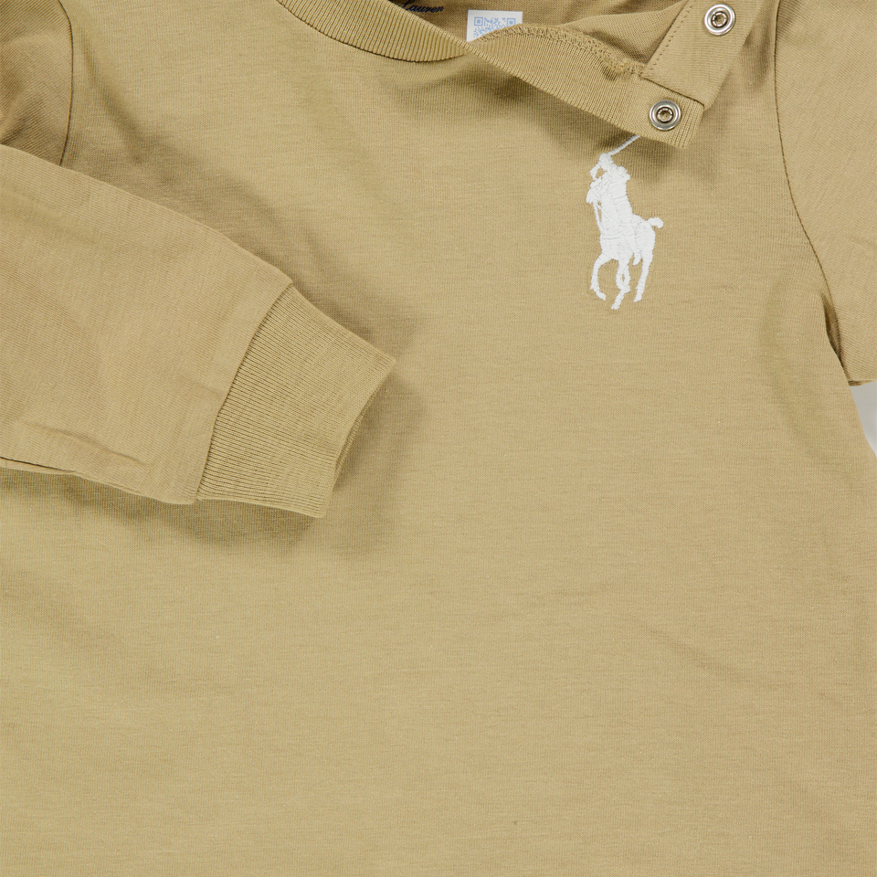 Ralph Lauren Baby Jongens T-Shirt In Khaki