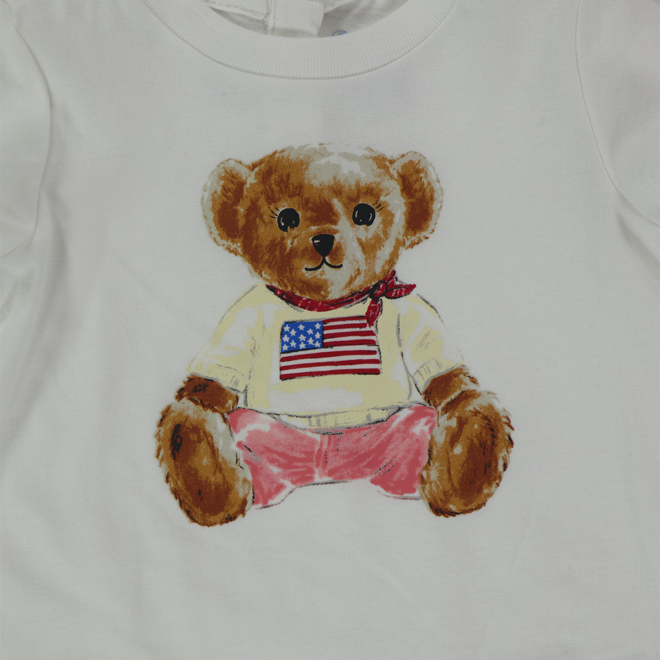 Ralph Lauren Baby Girls T-Shirt  White