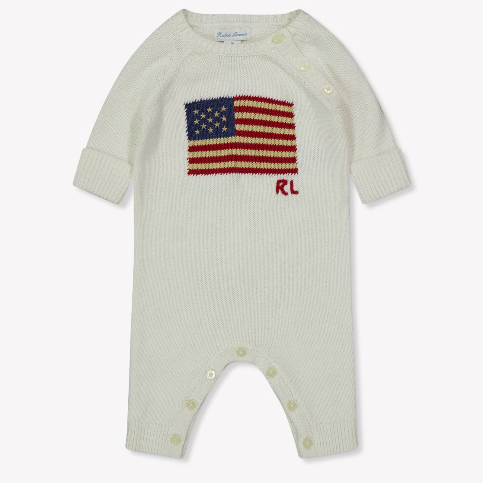 Ralph Lauren Baby Boys Playsuit  Offwhite