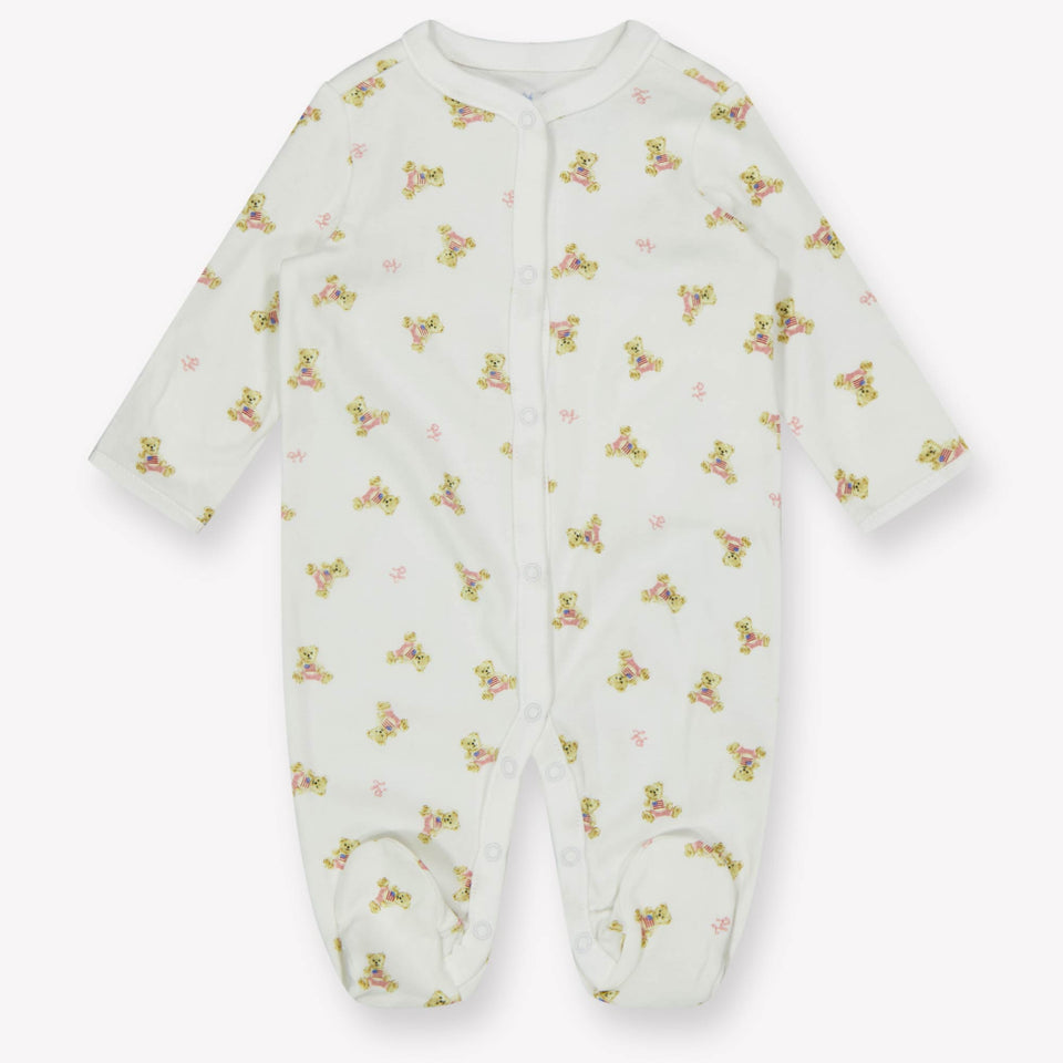 Ralph Lauren Baby Meisjes Boxpakje In Wit