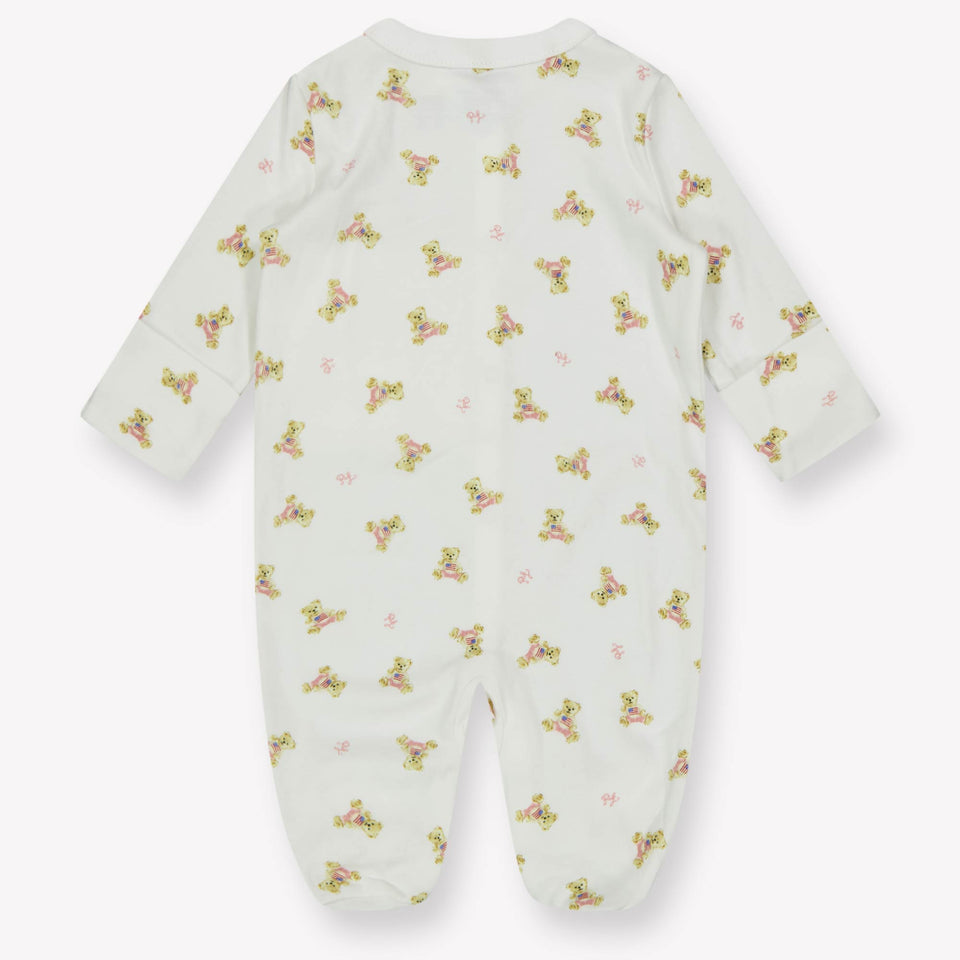 Ralph Lauren Baby Meisjes Boxpakje In Wit