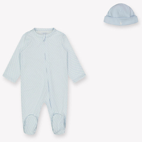 Ralph Lauren Baby Unisex Playsuit  Light Blue