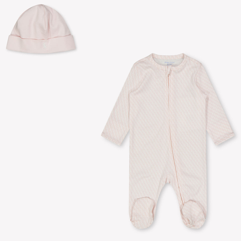 Ralph Lauren Baby Unisex Playsuit  Light Pink