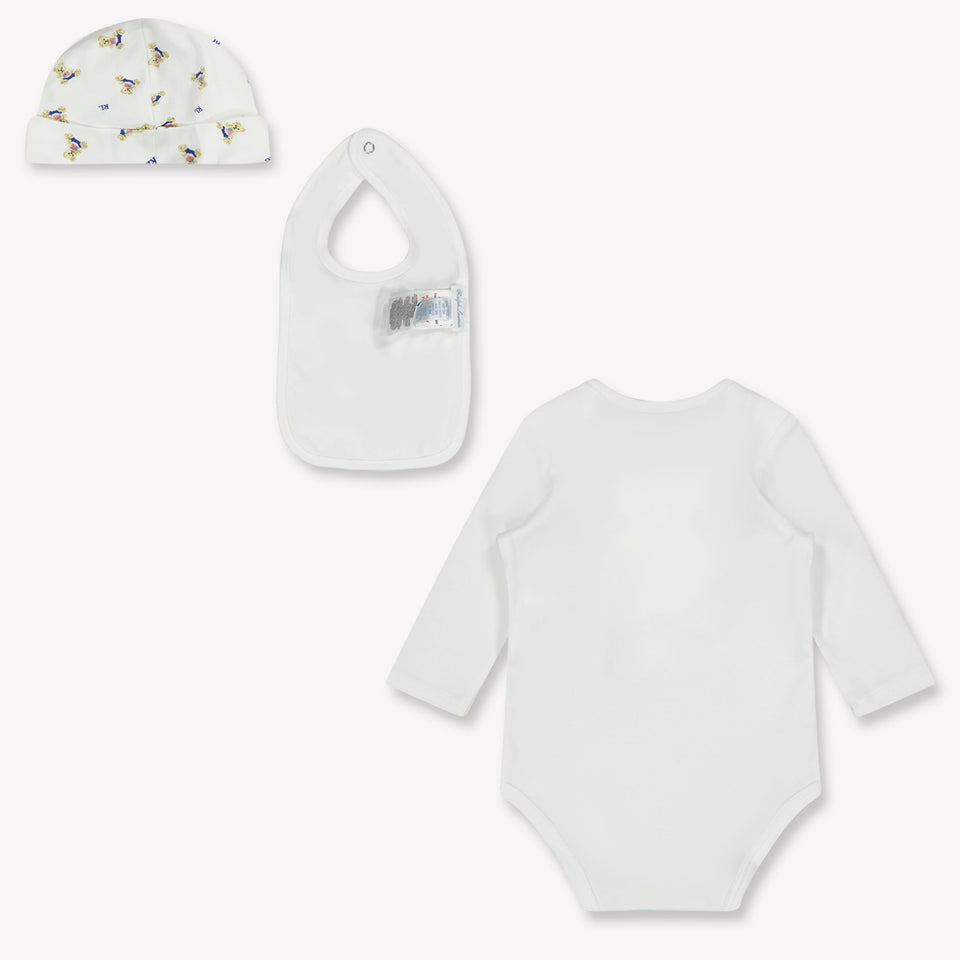 Ralph Lauren Baby Unisex Setje In Wit
