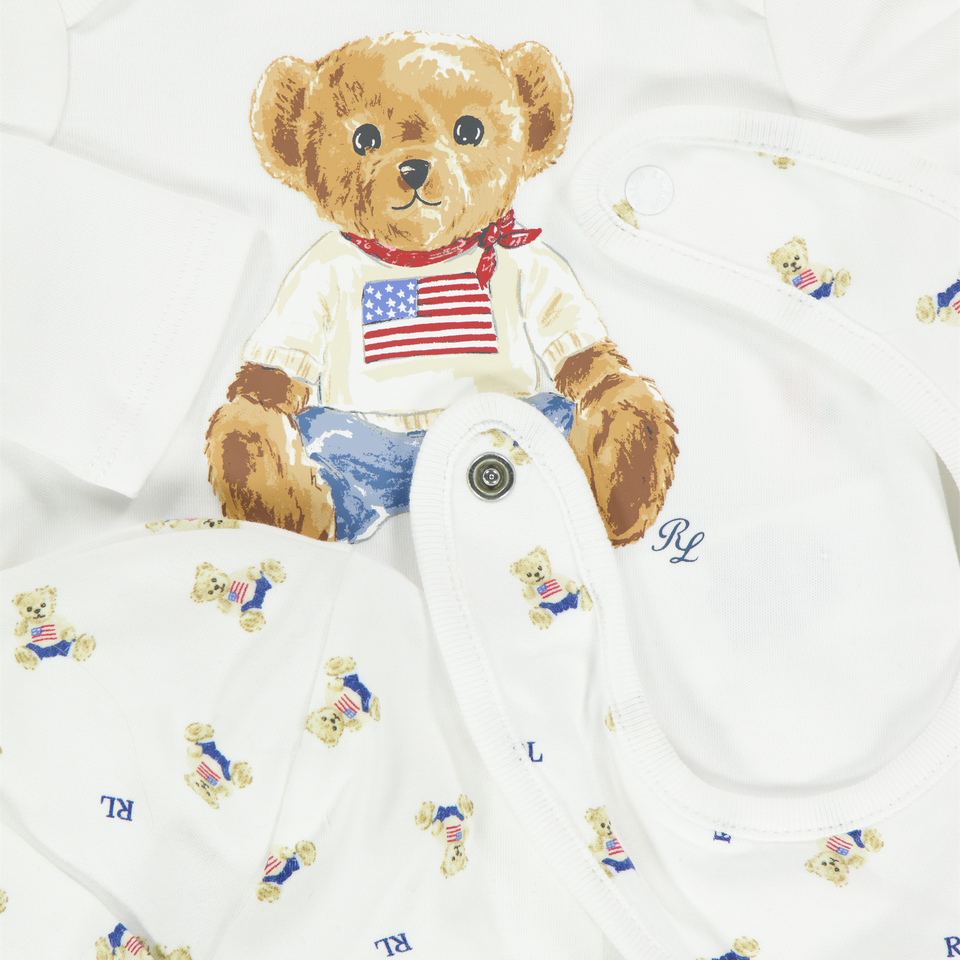 Ralph Lauren Baby Unisex Setje In Wit