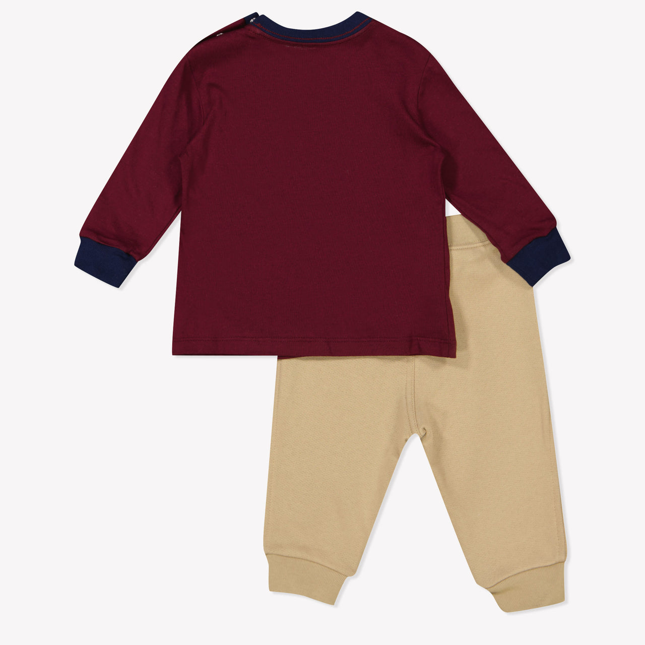 Ralph Lauren Baby Jongens Setje In Bordeaux