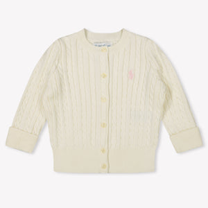 Ralph Lauren Baby Girls Vest  Offwhite