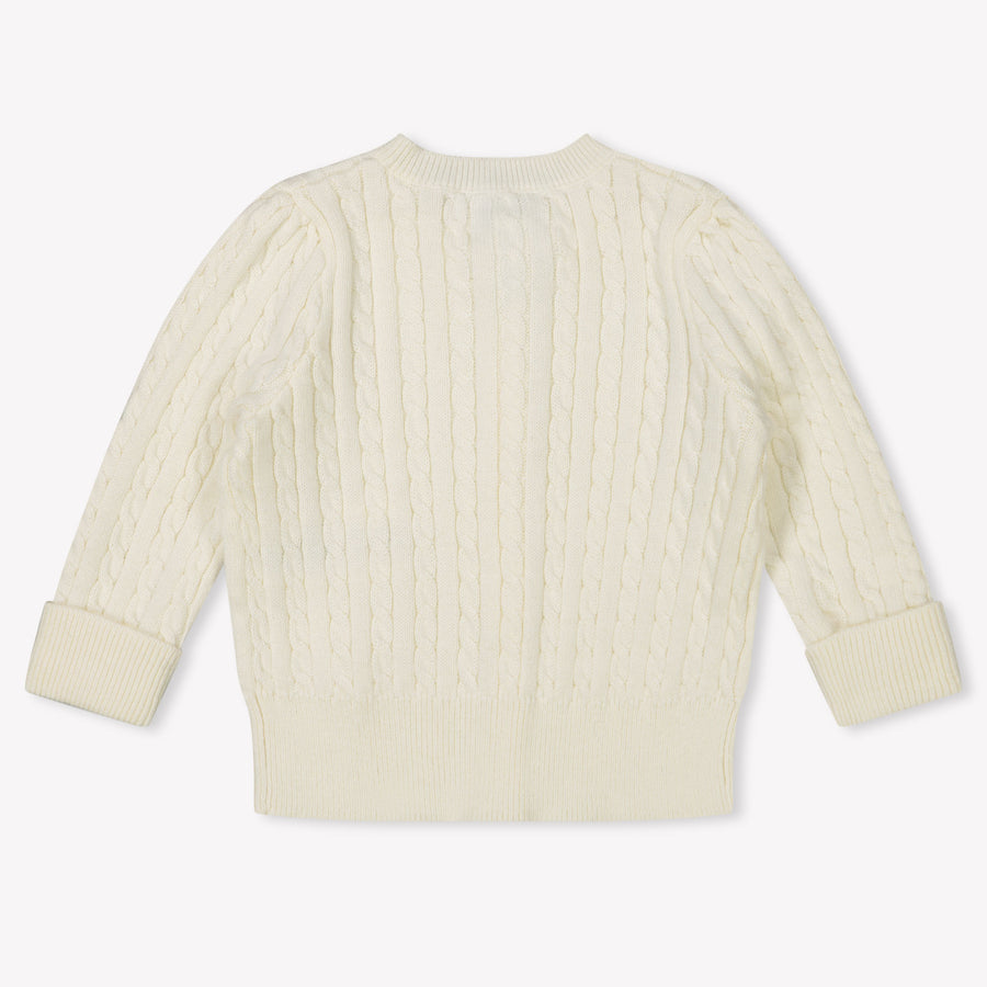 Ralph Lauren Baby Girls Vest  Offwhite