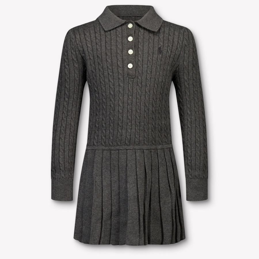 Ralph Lauren Kinder Meisjes Jurk In Antraciet