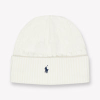 Ralph Lauren Kinder Unisex Muts In Off White