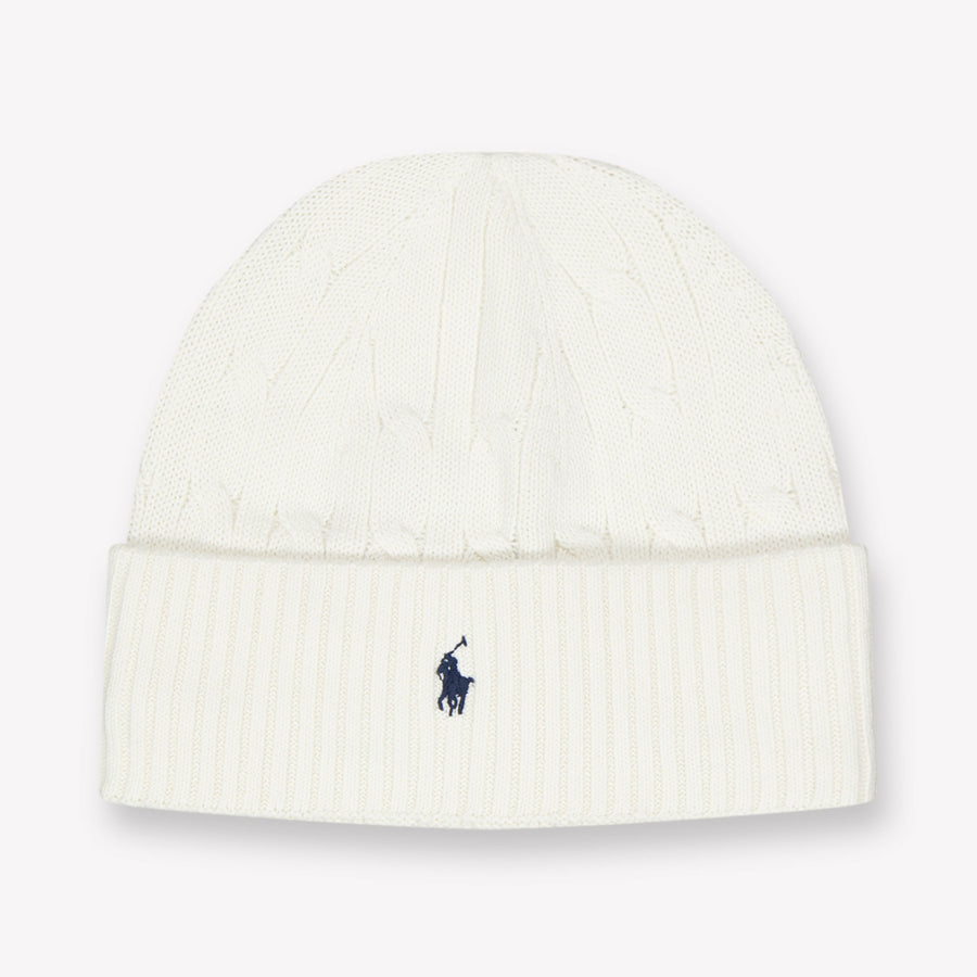 Ralph Lauren Kinder Unisex Muts In Off White