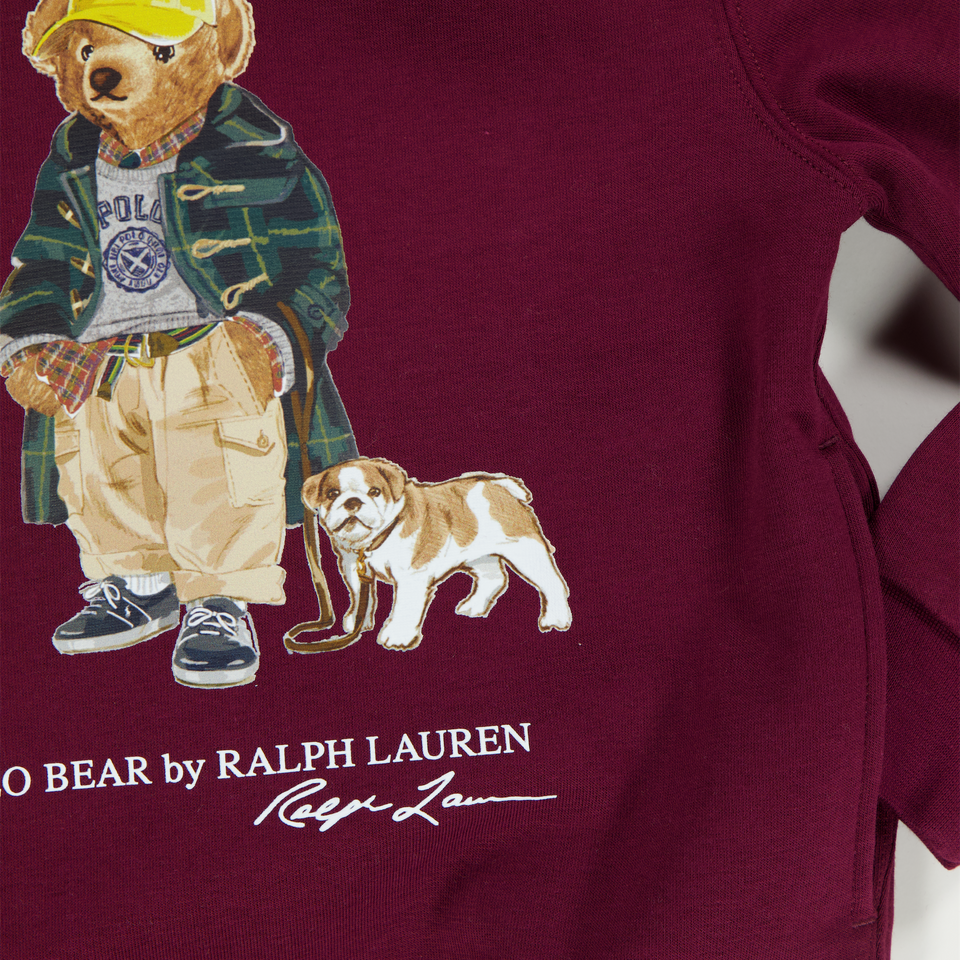 Ralph Lauren Kinder Jongens Trui In Bordeaux