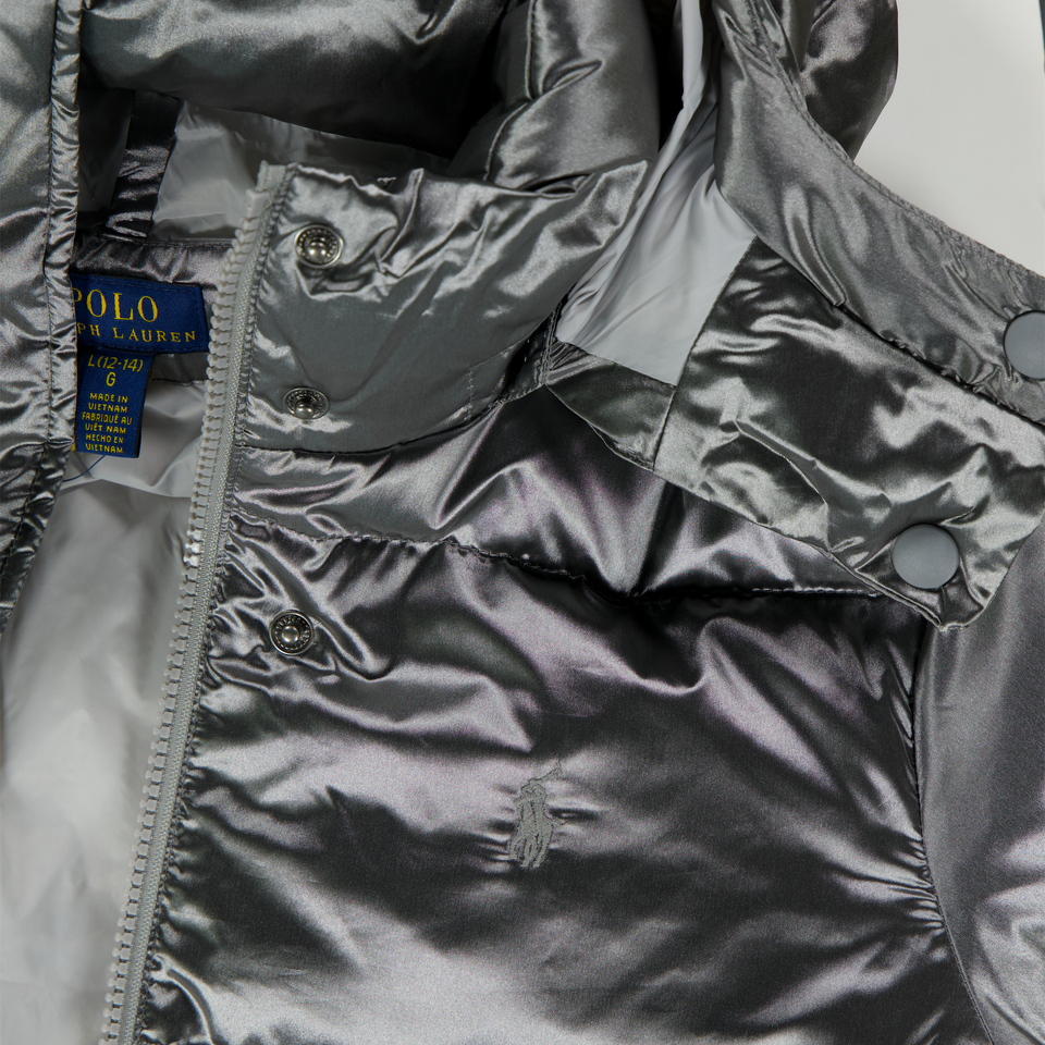 Ralph Lauren Kinder Meisjes Winterjas In Grijs