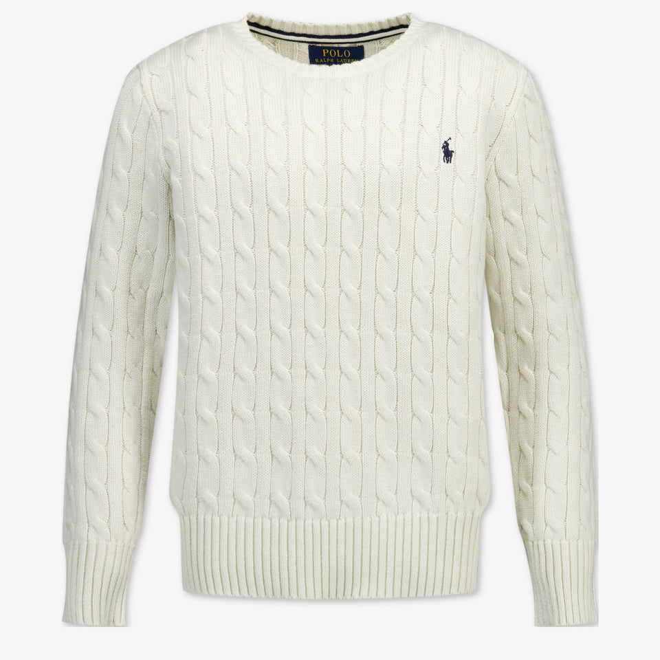 Ralph Lauren Kinder Jongens Trui In Off White